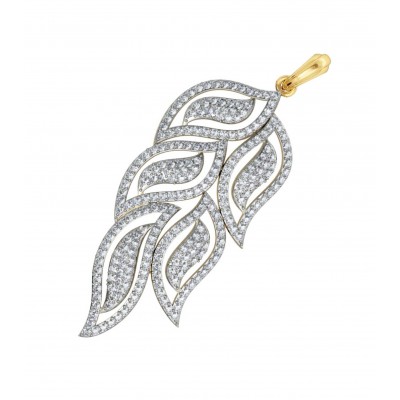 Designer Diamond leaf design Pendant